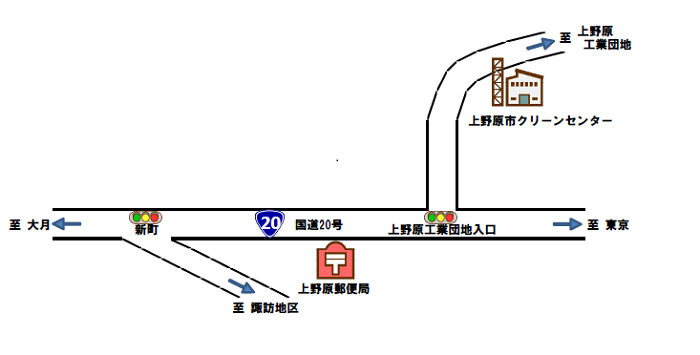 クリーンセンター案内図