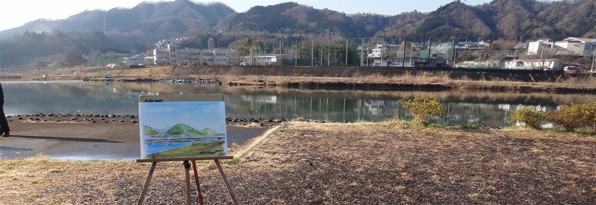 「NHKドラマ「ソースさんの恋」の撮影が桂川河川公園にて行われました」の画像1
