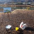 「NHKドラマ「ソースさんの恋」の撮影が桂川河川公園にて行われました」の画像3