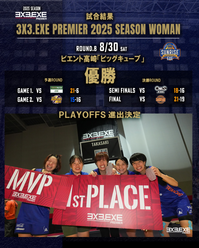 サンライズ女子優勝チラシ