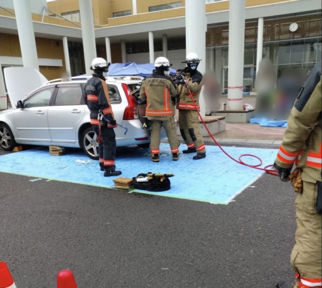 車両救出①