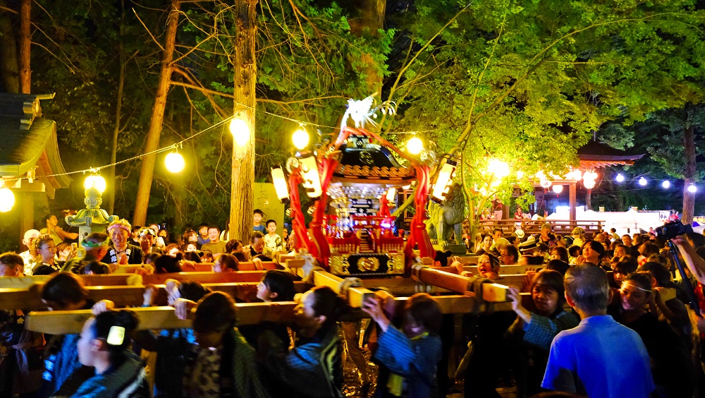 牛倉神社例大祭　御神輿　夜3
