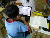辞書をクロームブックを使って学習