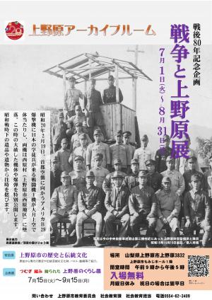 常設展示室ミニ展示戦争と上野原展